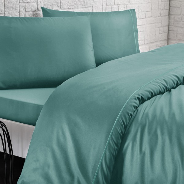 Комплект постельного белья Tivolyo home CASUAL тёмно-зелёный